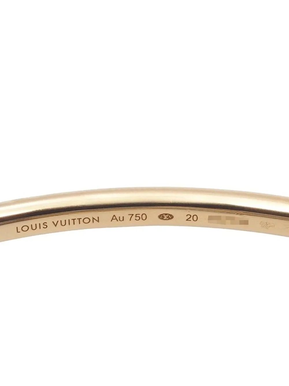 Louis Vuitton LV Vault Upside Down Yellow Gold 18K Bracelet 20 Bangle